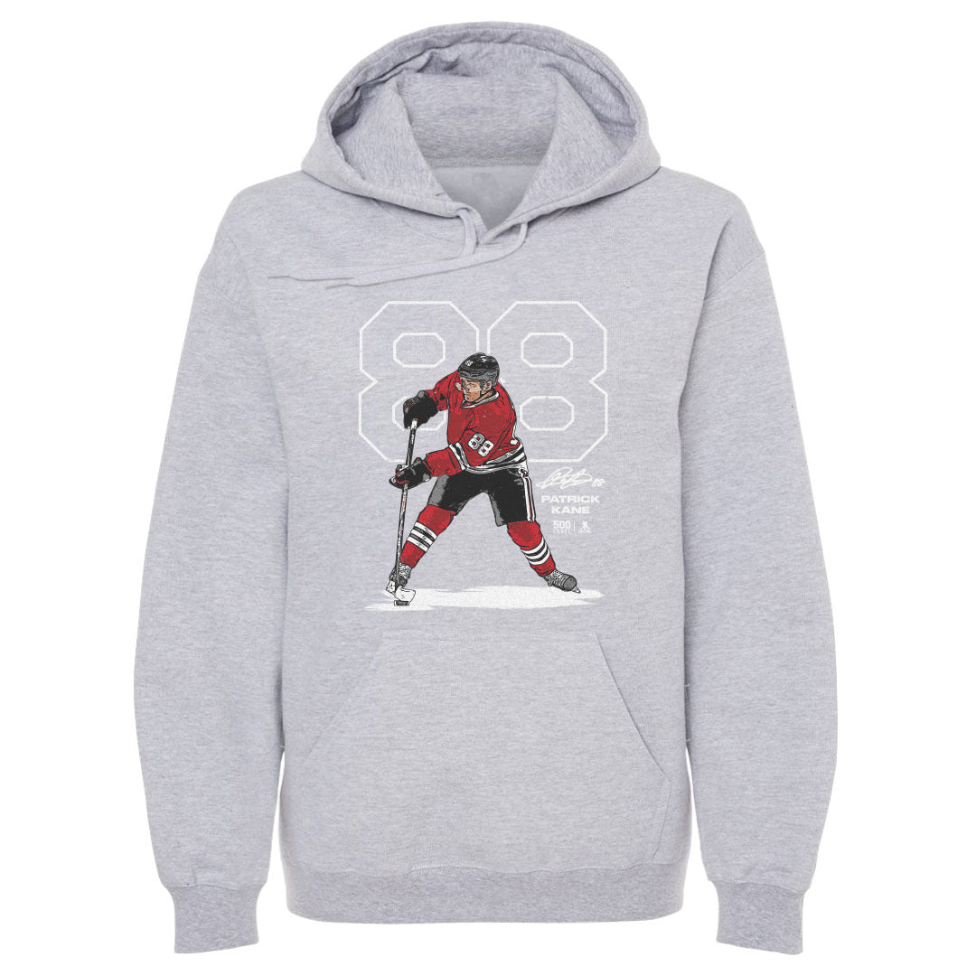 Patrick Kane Chicago Outline WHT