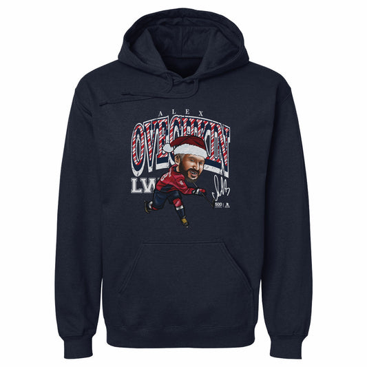 Alex Ovechkin Washington Cartoon Santa Hat WHT