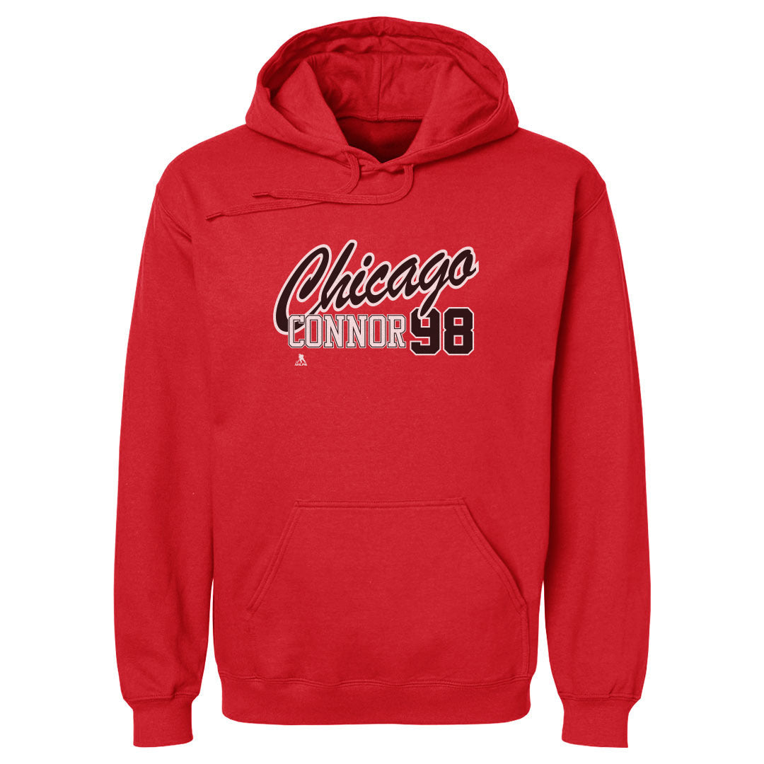 Connor Bedard Chicago Script 98 WHT