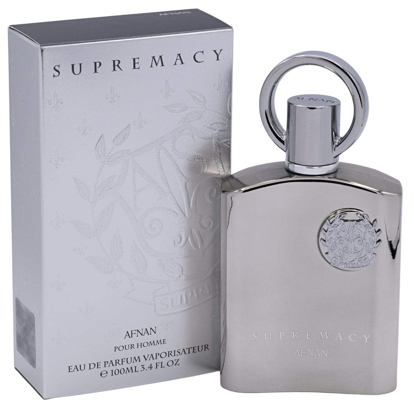 Afnan Supremacy Silver for Men EDP Spray 3.4 oz