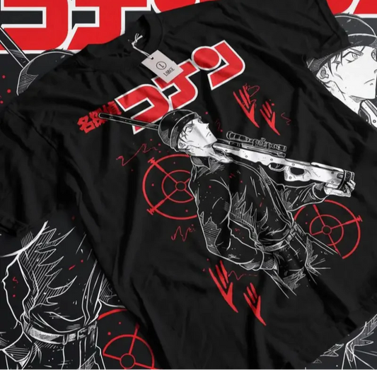 Deadly Clues & Vintage Threads – 90s Detective Conan Anime T-Shirt for Sleuths, Otakus & Time Travelers