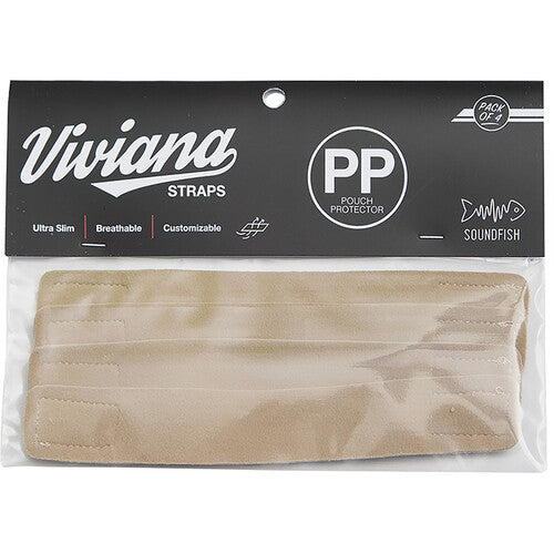 Viviana Straps Pouch Protectors - 4 Pack (Beige, Black, White, Brown)