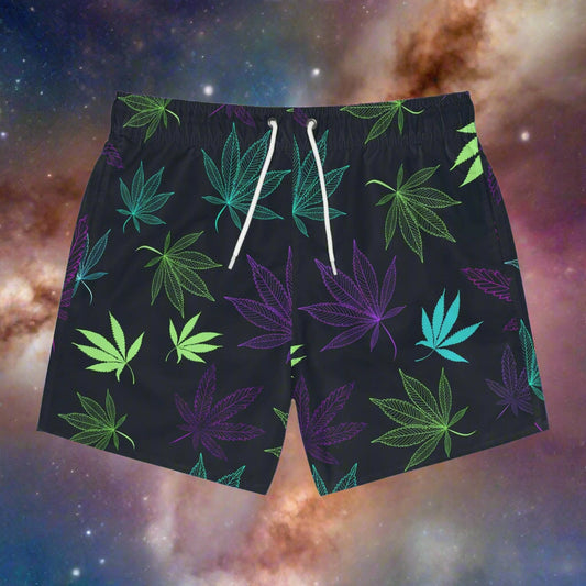 HIGH TIDE Leafed Legends Swim Trunks – Stoner Surf Division AOP