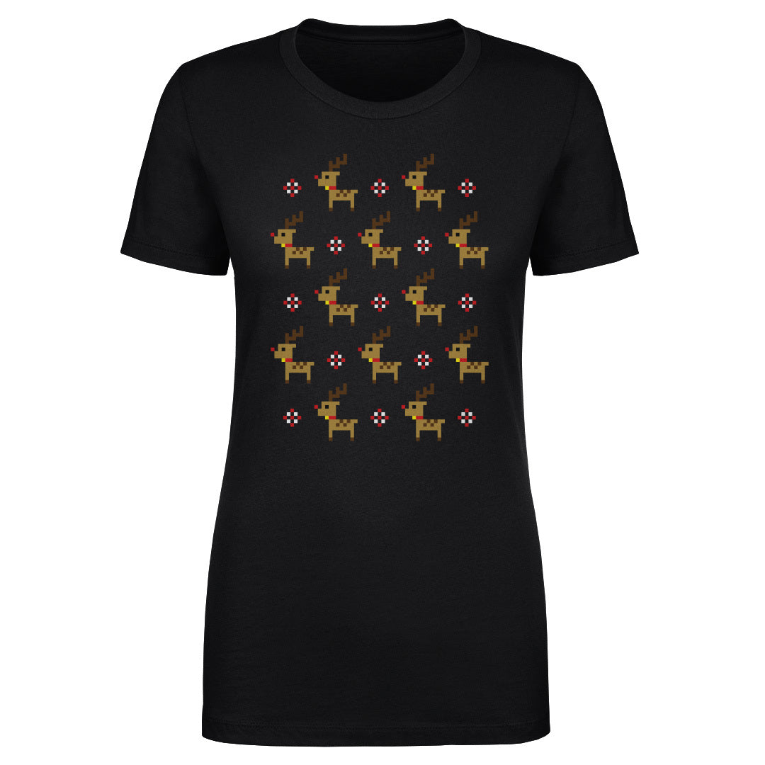 Christmas 8-bit Reindeer WHT