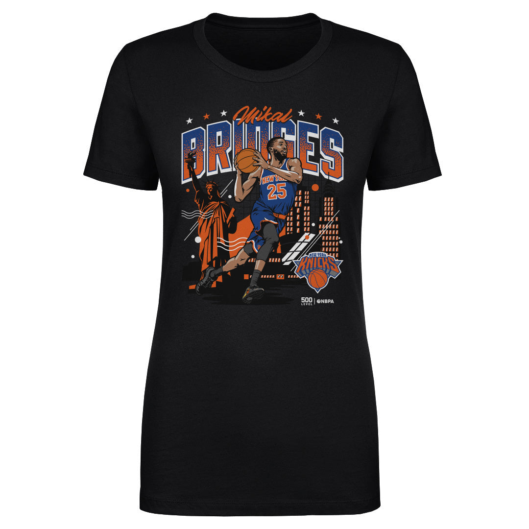 Mikal Bridges New York Knicks Skyline WHT