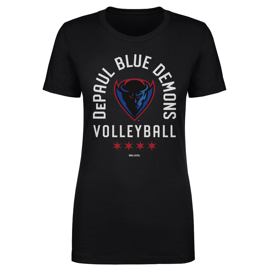 DePaul Blue Demons Volleyball Arc WHT