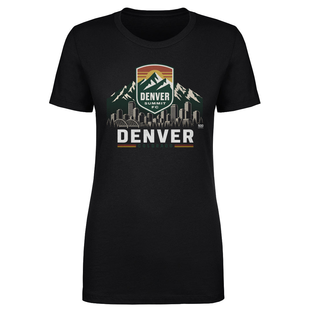 Denver Summit FC Skyline Logo WHT