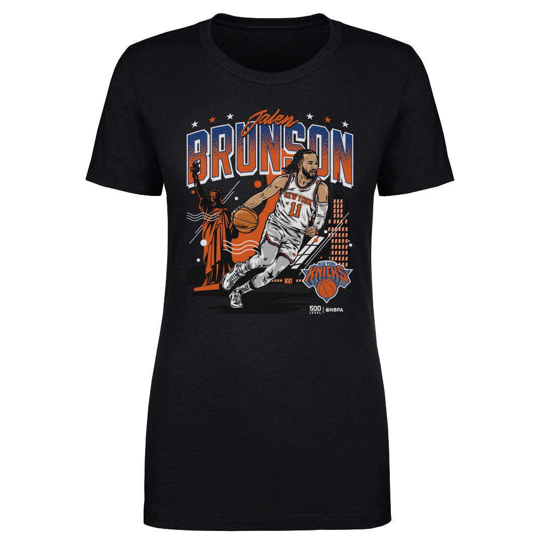 Jalen Brunson New York Knicks Skyline WHT