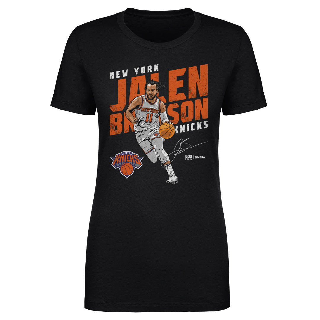 Jalen Brunson New York Knicks Slant WHT