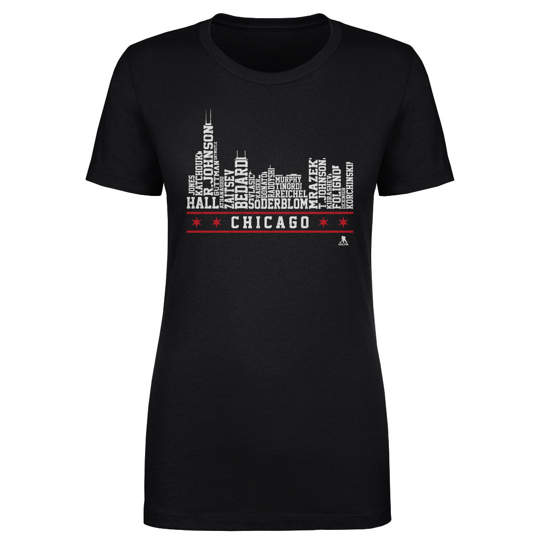 Chicago Hockey Roster Skyline 23 WHT