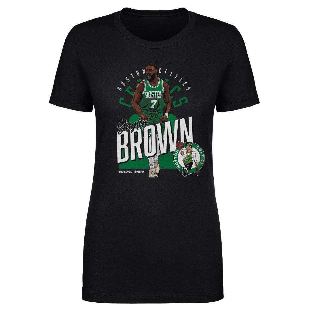 Jaylen Brown Boston Celtics Shield WHT