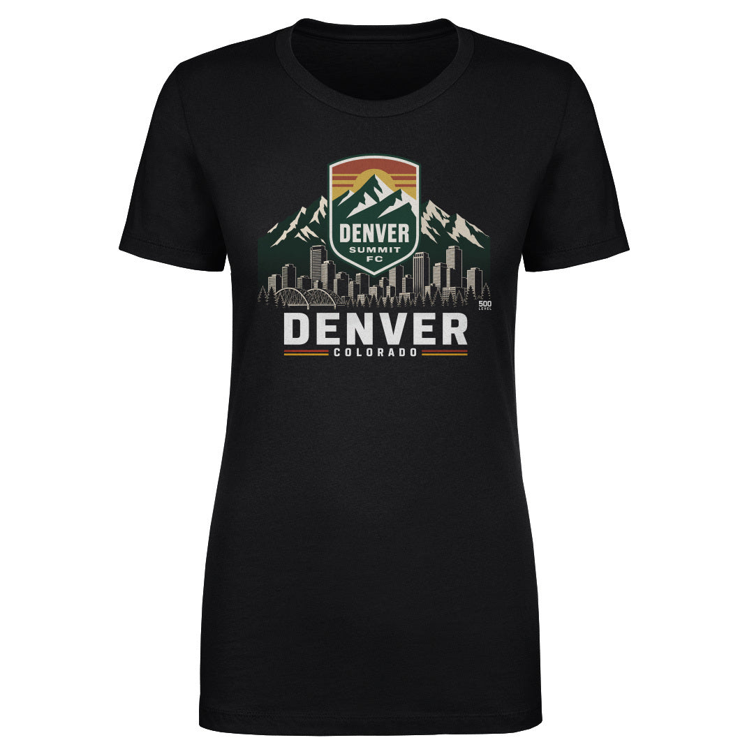 Denver Summit FC Skyline Logo WHT