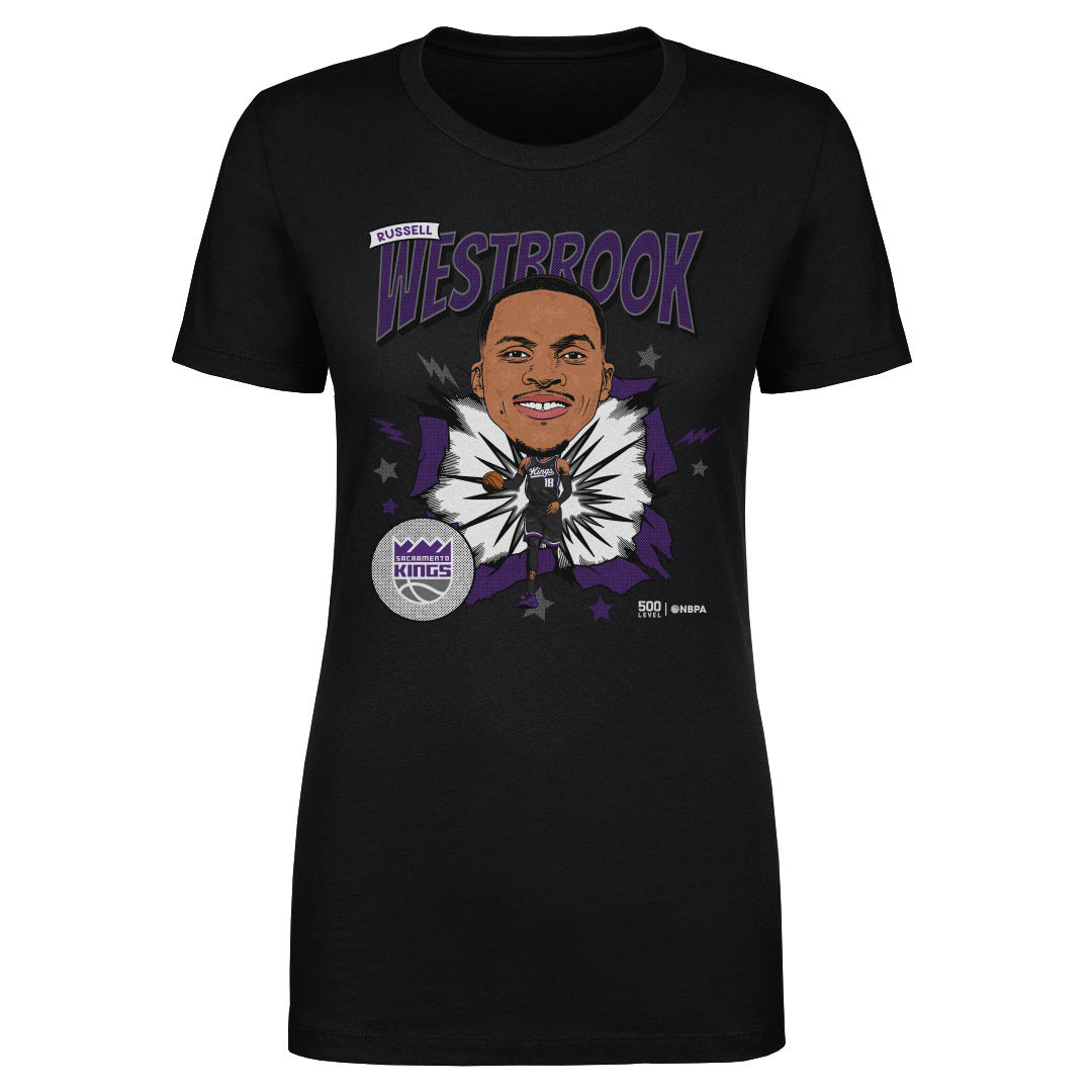 Russell Westbrook Sacramento Kings Caricature WHT