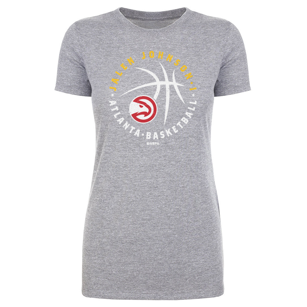 Jalen Johnson Atlanta Hawks Player Ball WHT