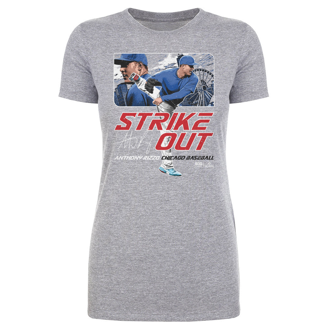 Anthony Rizzo Chicago C Strikeout WHT