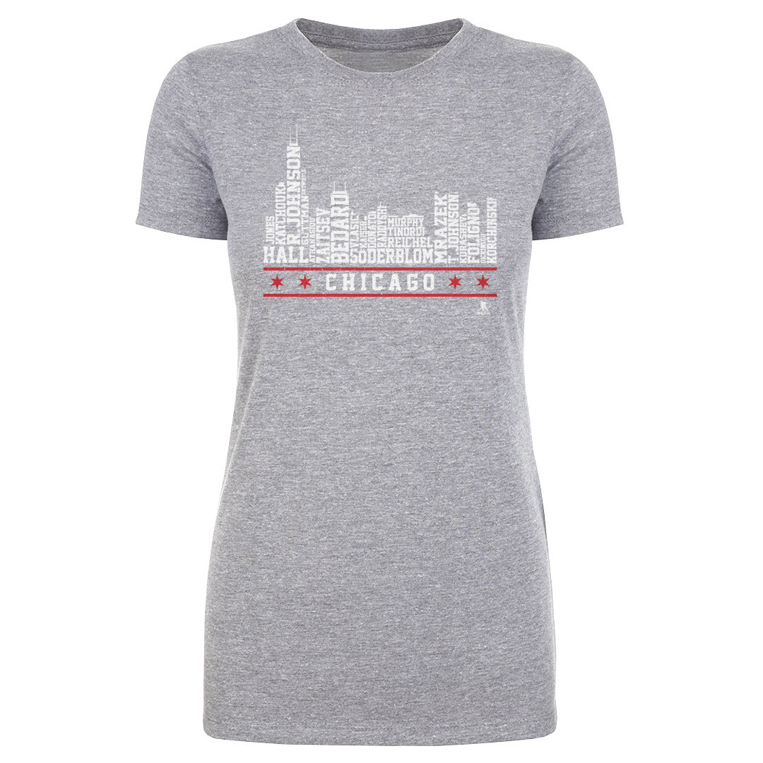 Chicago Hockey Roster Skyline 23 WHT