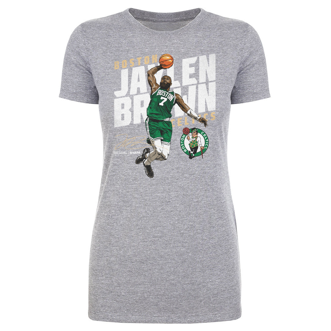 Jaylen Brown Boston Celtics Slant WHT