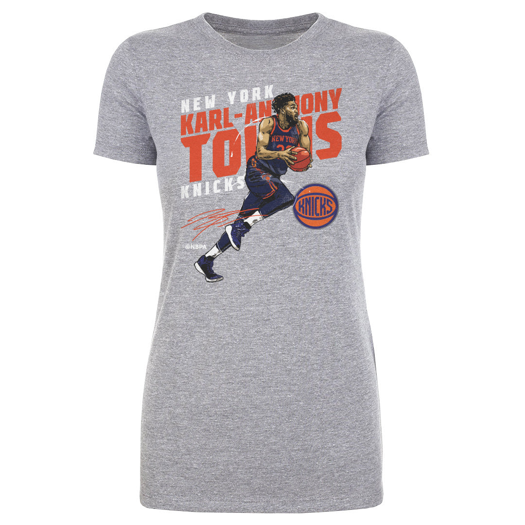 Karl-Anthony Towns New York Knicks Slant WHT