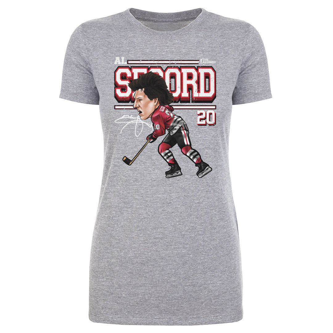 Al Secord Chicago Cartoon WHT