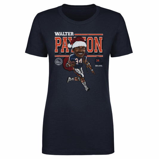 Walter Payton Chicago Cartoon Santa Hat WHT