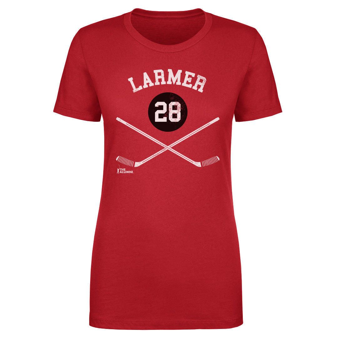 Steve Larmer Chicago 28 Sticks WHT