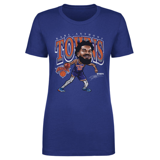 Karl-Anthony Towns New York Knicks Cartoon WHT