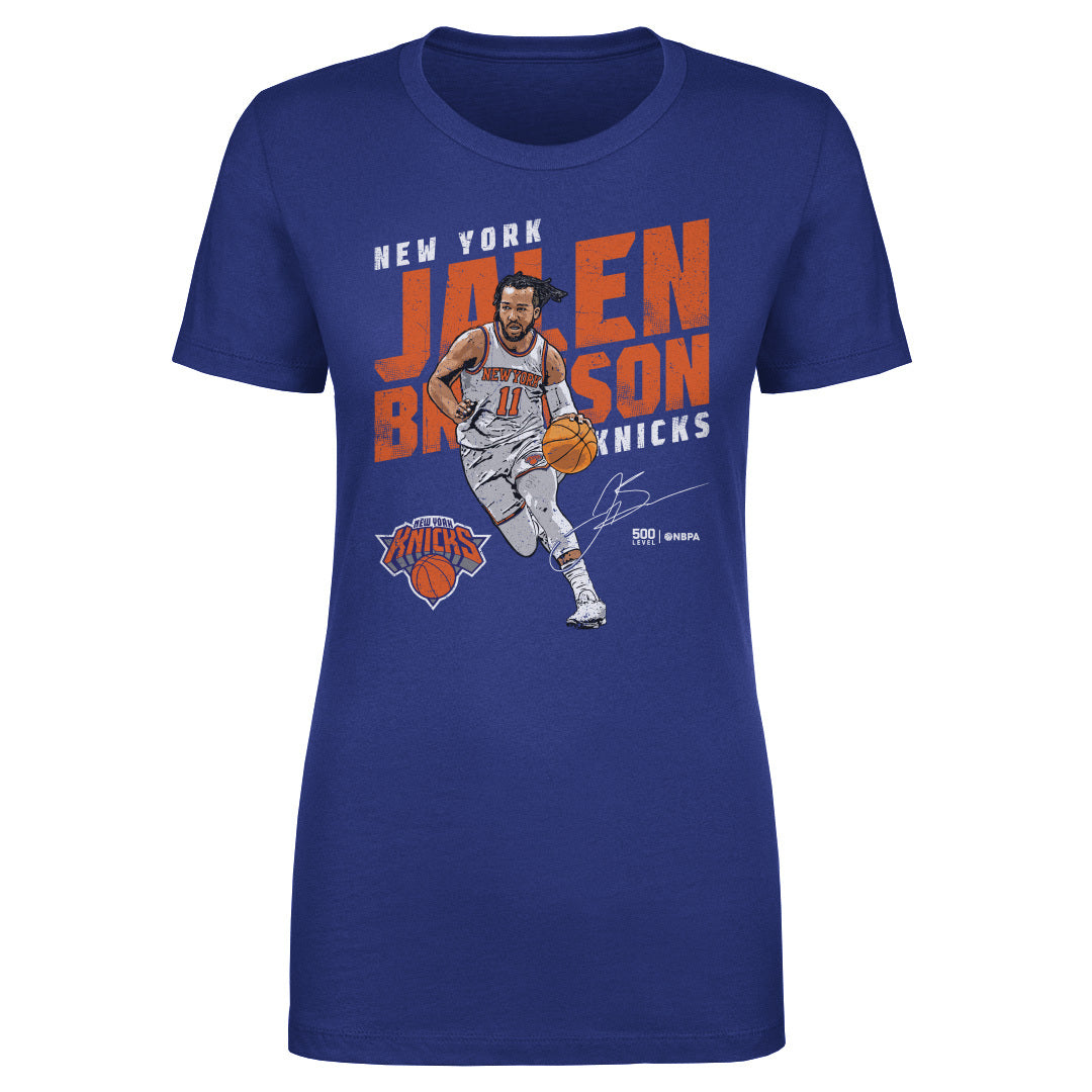 Jalen Brunson New York Knicks Slant WHT