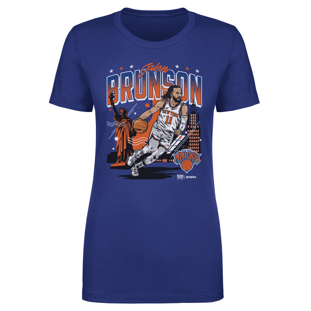 Jalen Brunson New York Knicks Skyline WHT