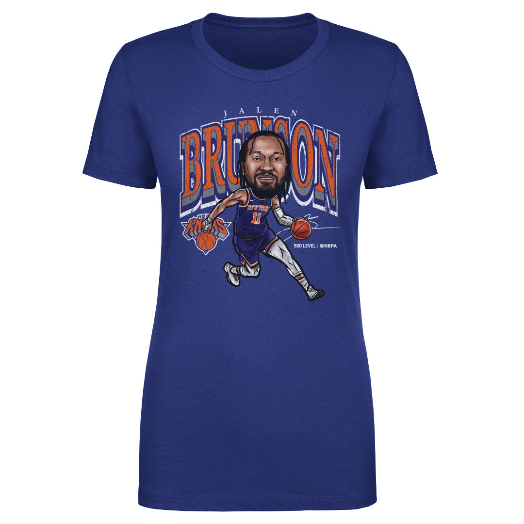 Jalen Brunson New York Knicks Cartoon WHT