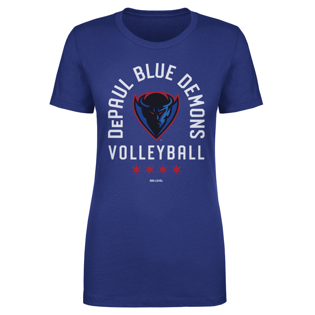 DePaul Blue Demons Volleyball Arc WHT