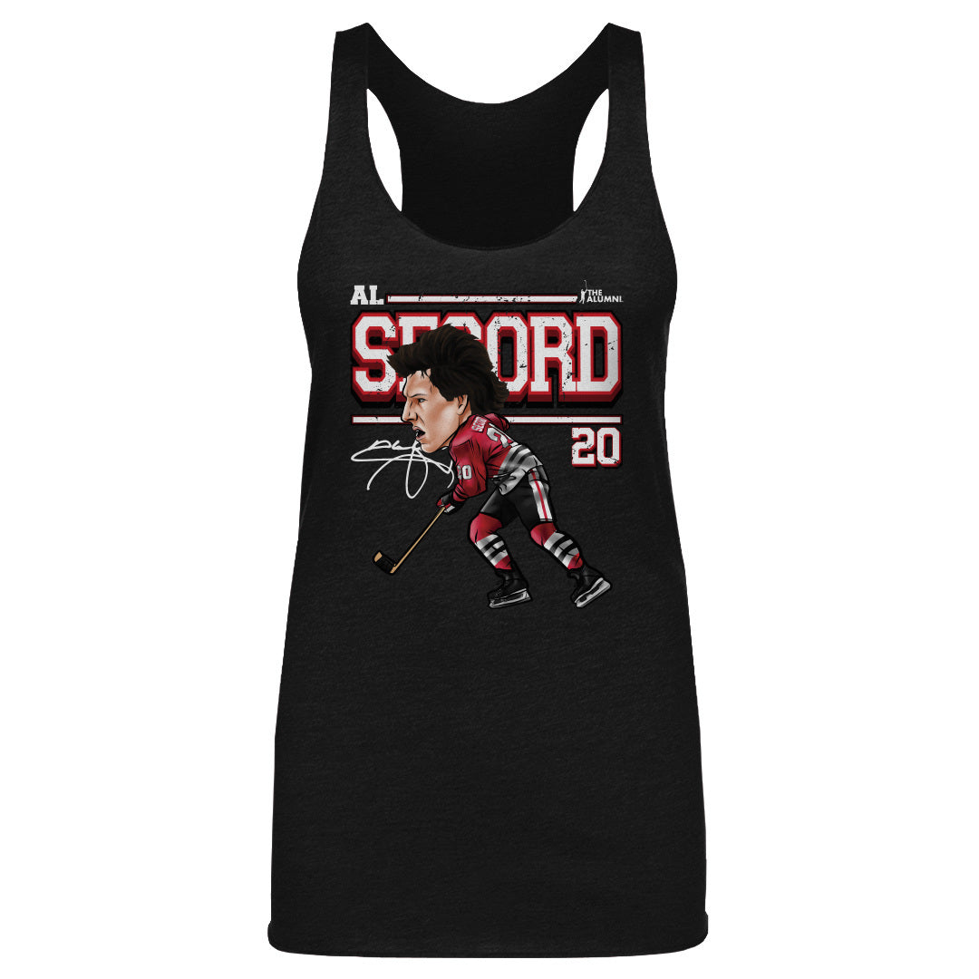 Al Secord Chicago Cartoon WHT