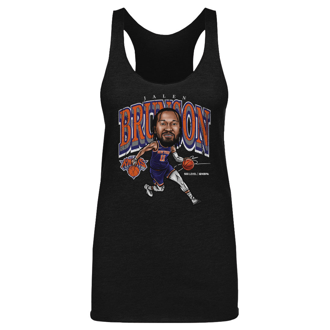 Jalen Brunson New York Knicks Cartoon WHT