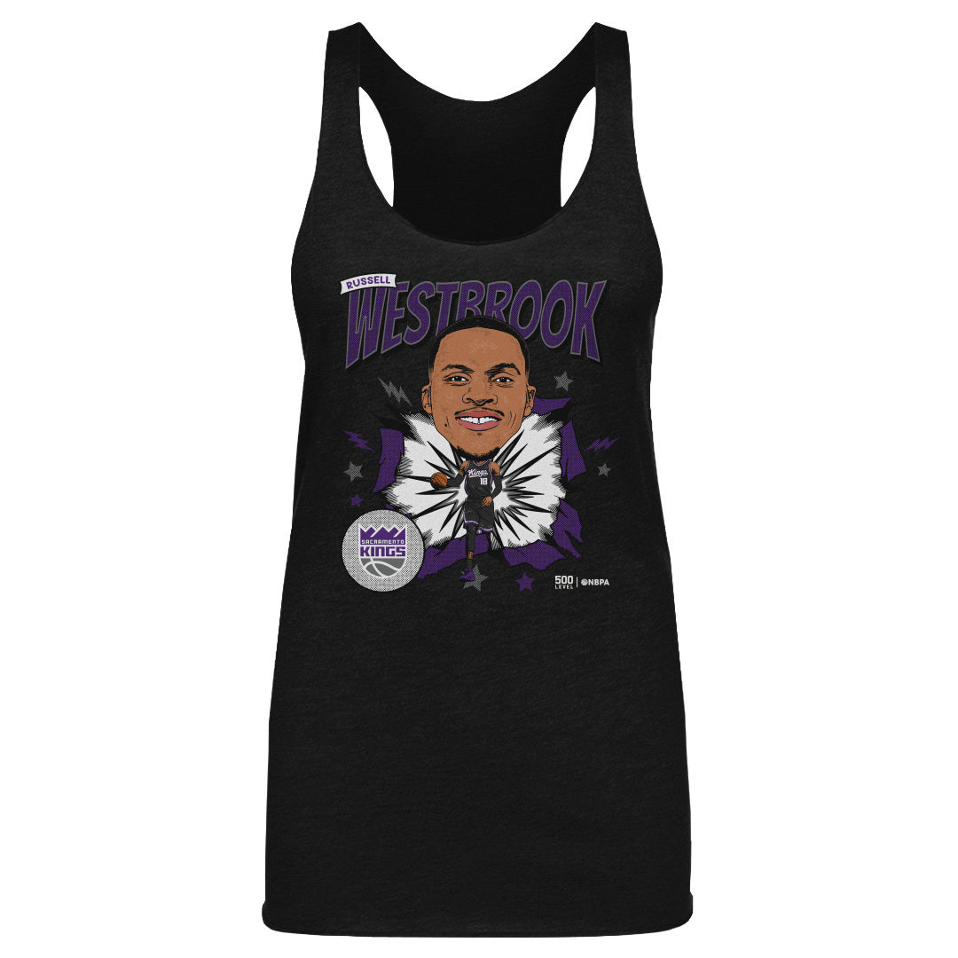 Russell Westbrook Sacramento Kings Caricature WHT
