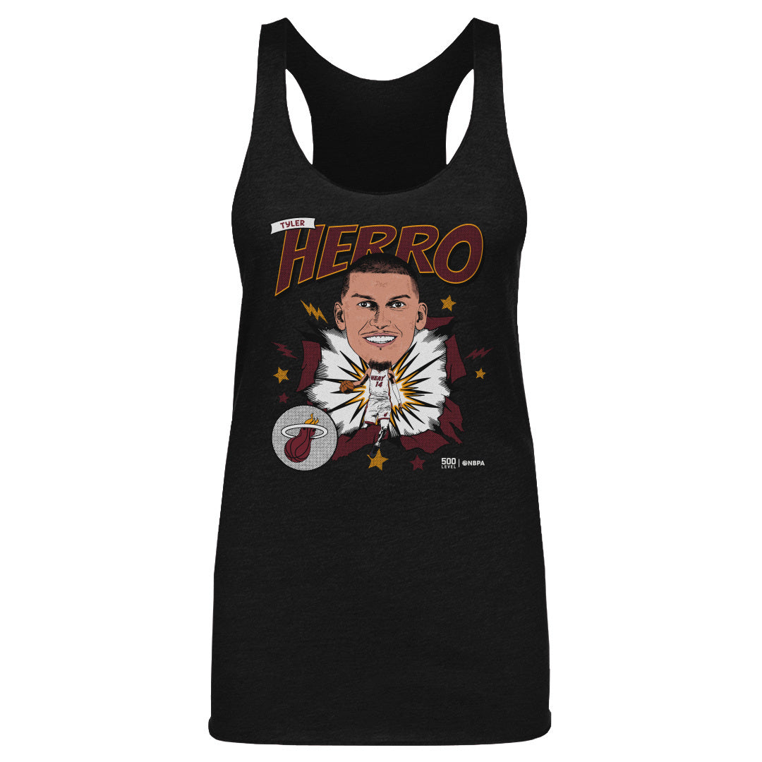 Tyler Herro Miami Heat Caricature WHT