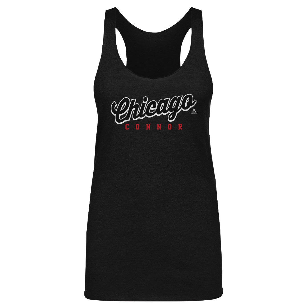 Connor Bedard Chicago Script Connor WHT