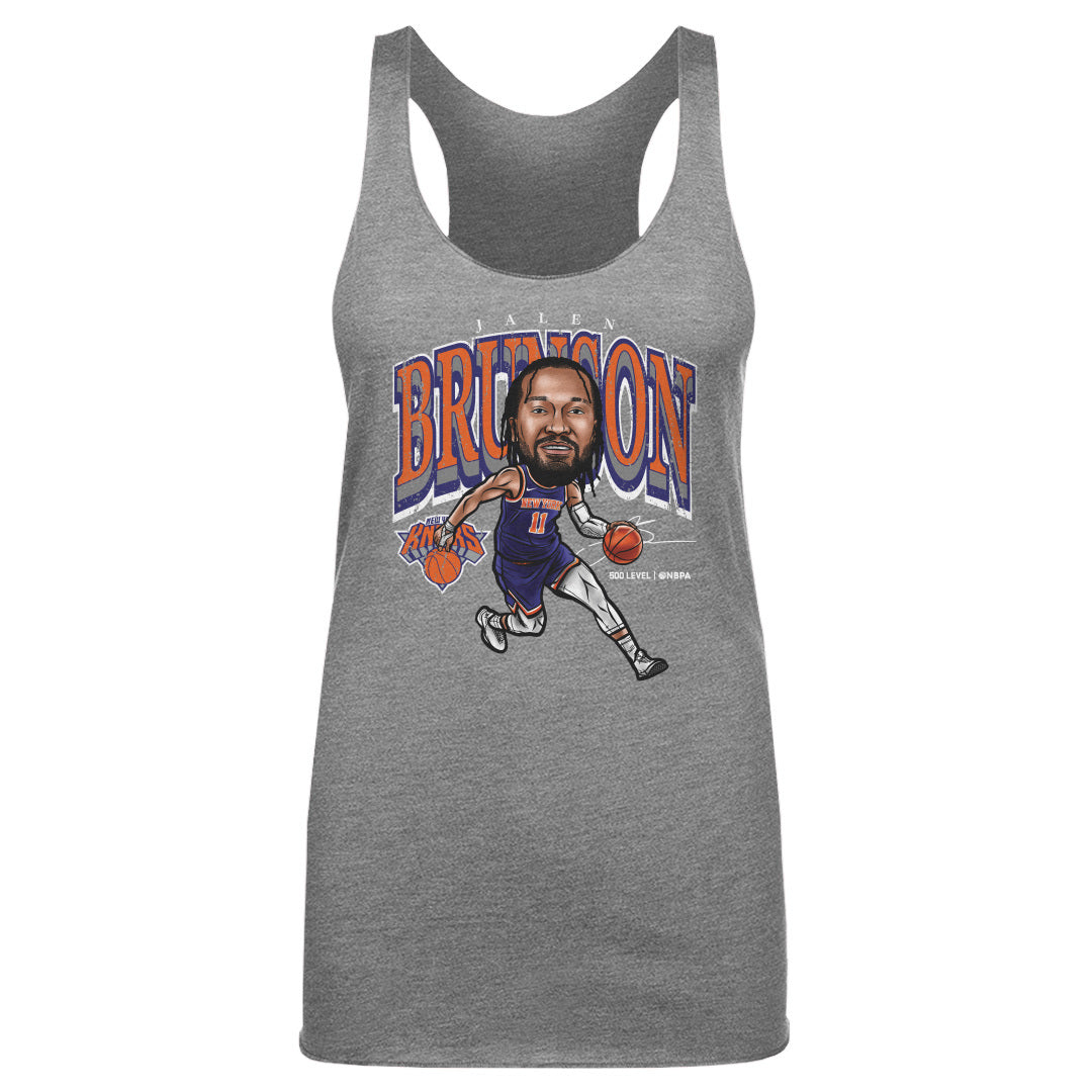 Jalen Brunson New York Knicks Cartoon WHT