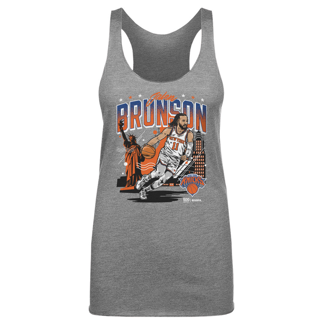 Jalen Brunson New York Knicks Skyline WHT