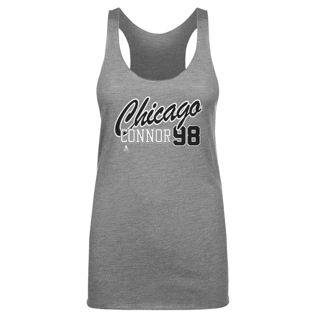 Connor Bedard Chicago Script 98 WHT