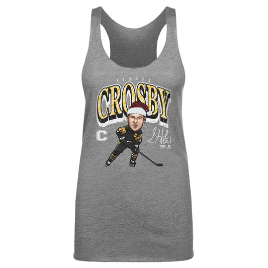 Sidney Crosby Pittsburgh Cartoon Santa Hat WHT