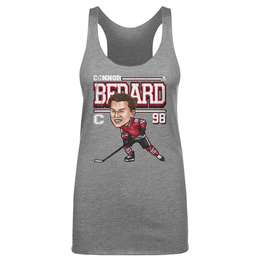 Connor Bedard Chicago Cartoon WHT