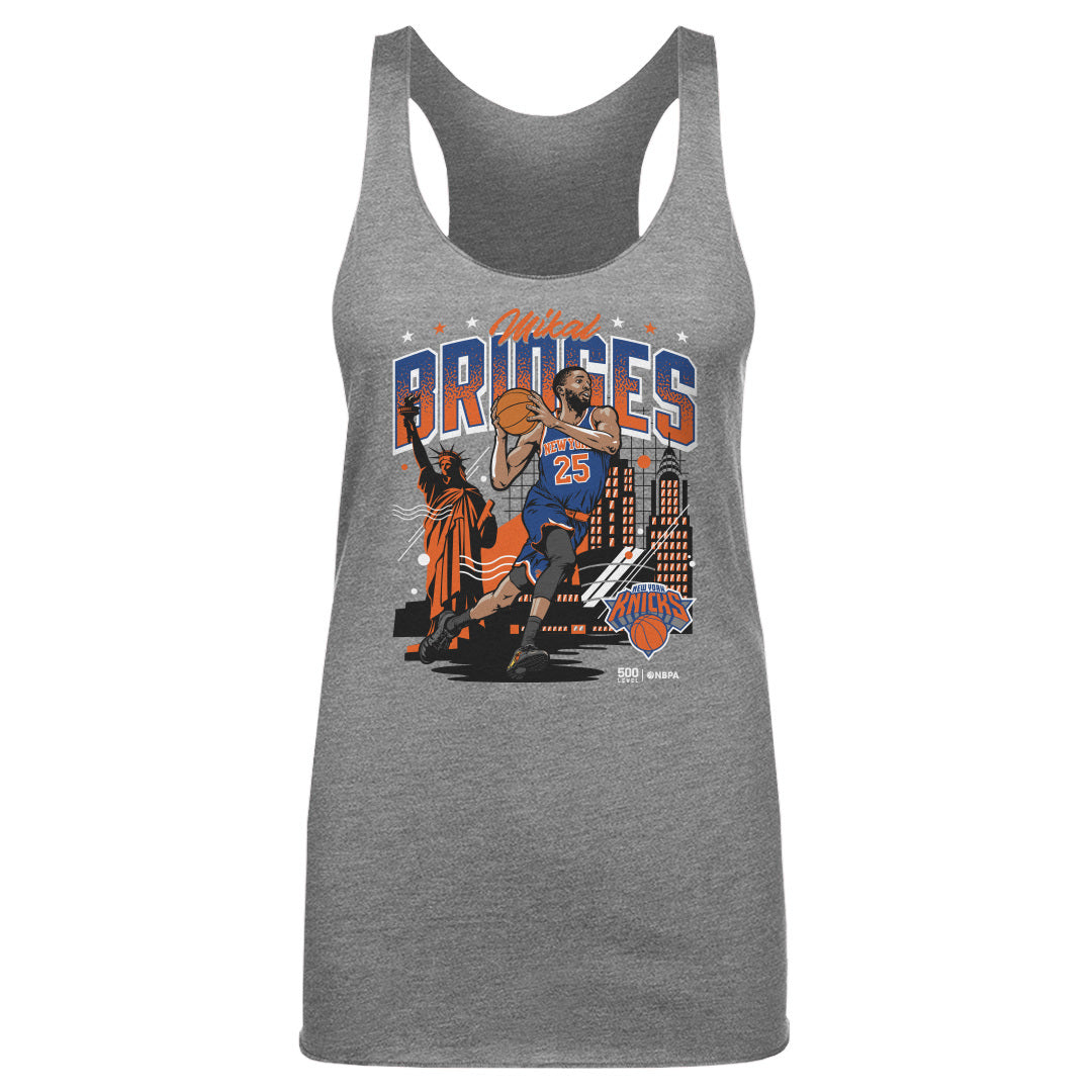 Mikal Bridges New York Knicks Skyline WHT