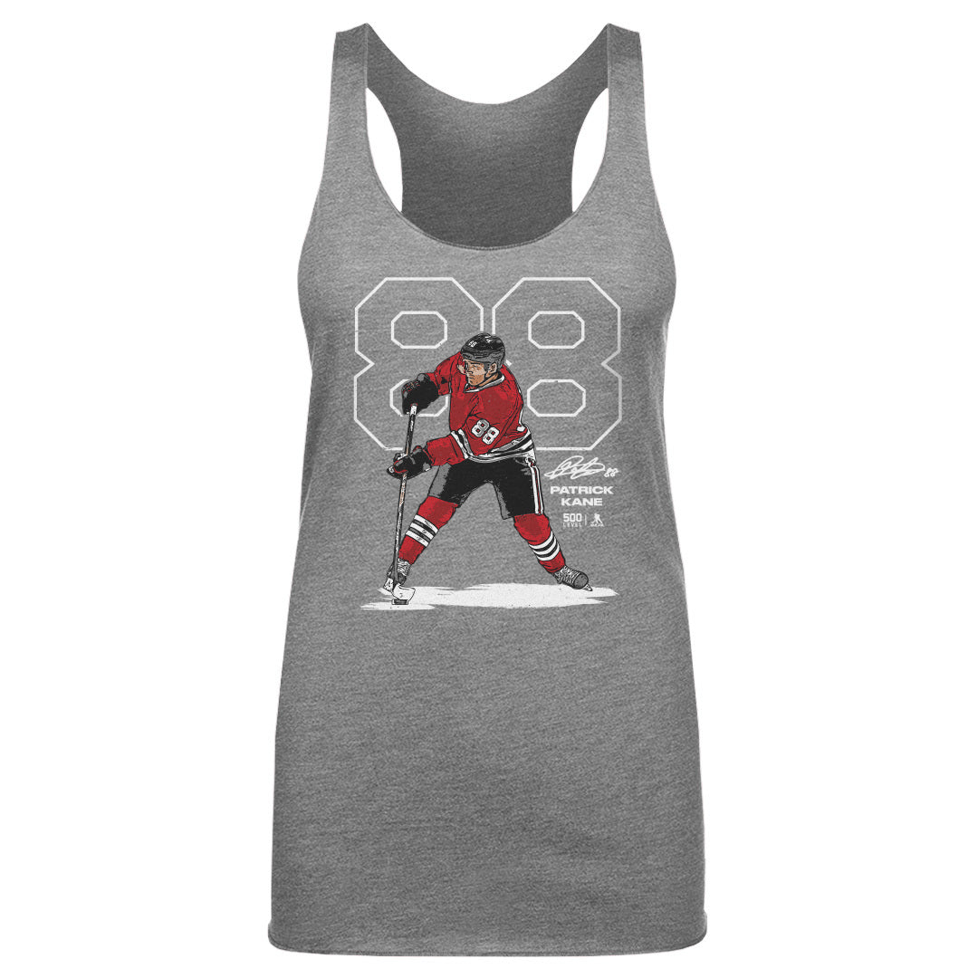 Patrick Kane Chicago Outline WHT