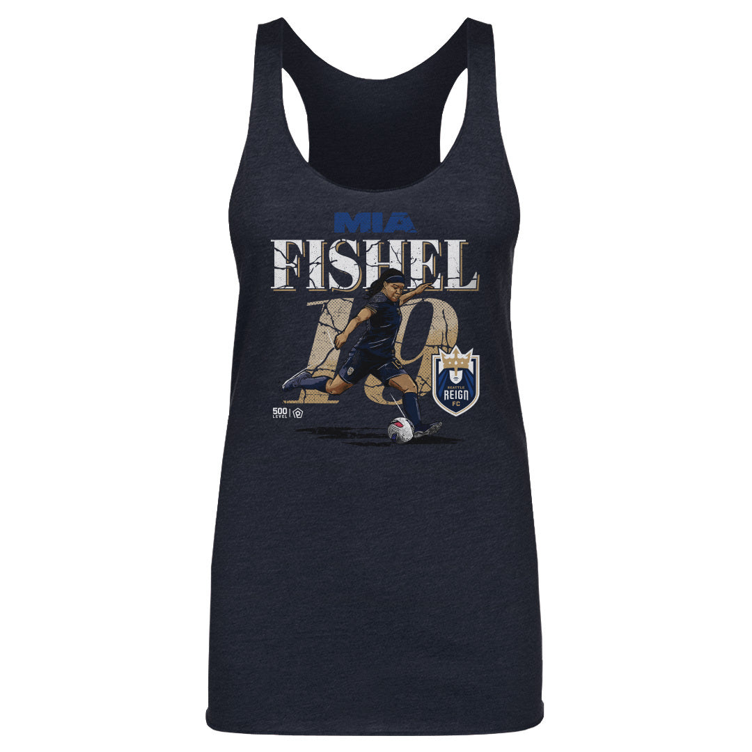 Mia Fishel Seattle Reign Cracked Number WHT