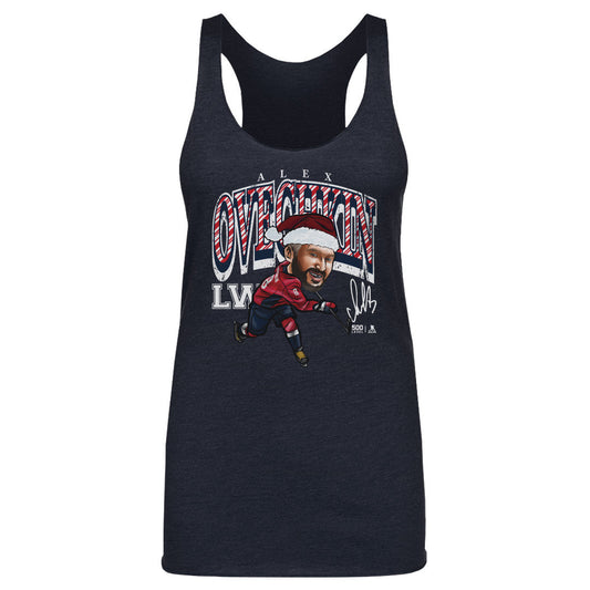 Alex Ovechkin Washington Cartoon Santa Hat WHT