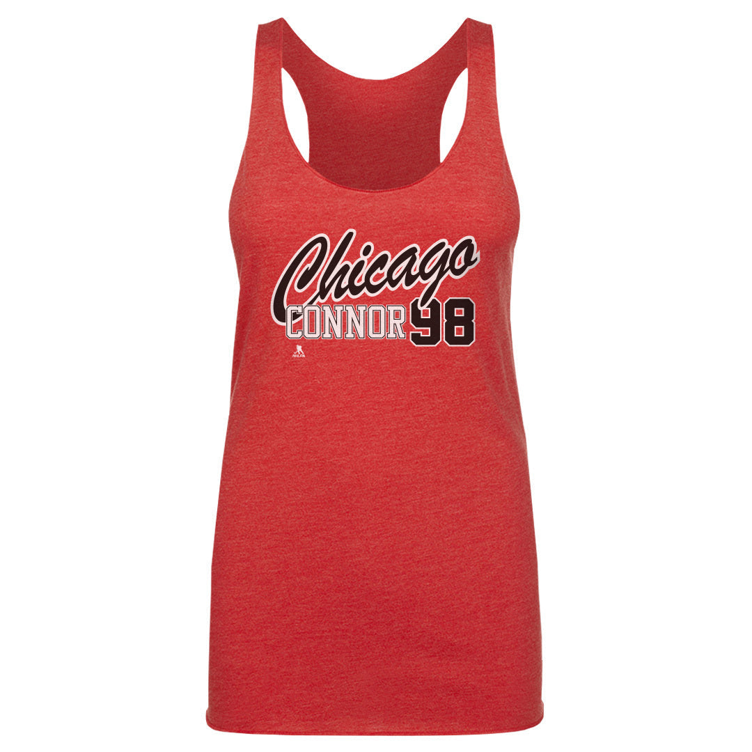Connor Bedard Chicago Script 98 WHT