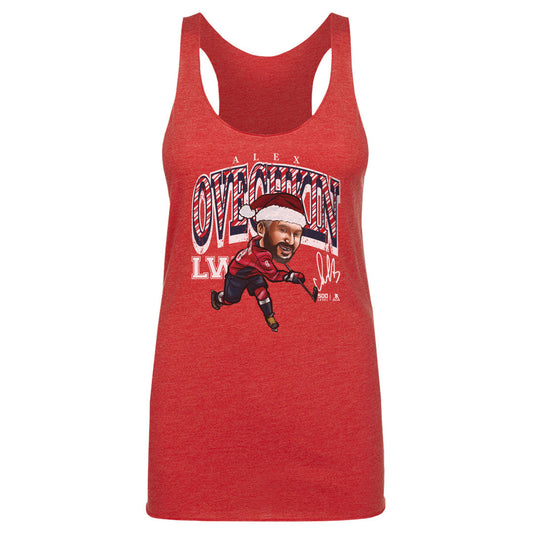 Alex Ovechkin Washington Cartoon Santa Hat WHT