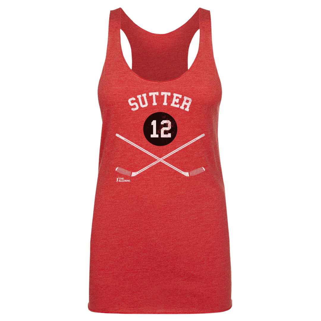Brent Sutter Chicago 12 Sticks WHT