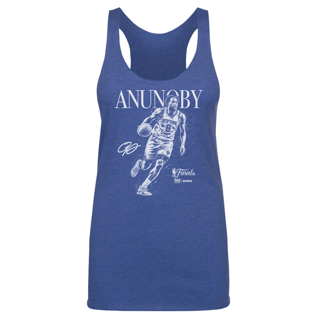 OG Anunoby New York Knicks NBA Finals 2026 Mono WHT