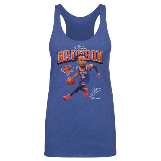 Jalen Brunson New York Knicks Caricature WHT