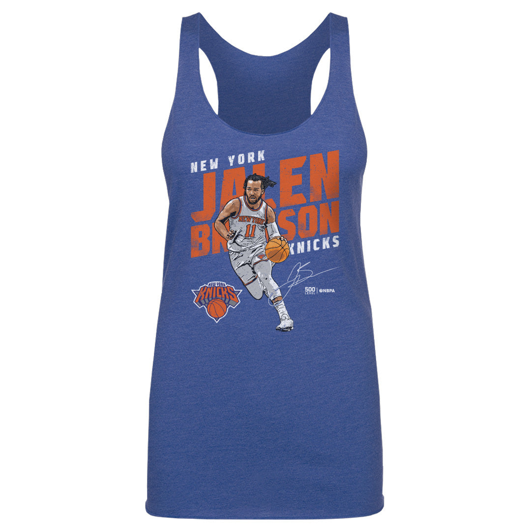 Jalen Brunson New York Knicks Slant WHT